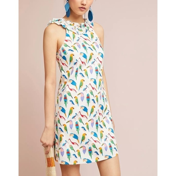 Anthropologie Dresses & Skirts - Anthropologie Parrot Shift Dress by Larke